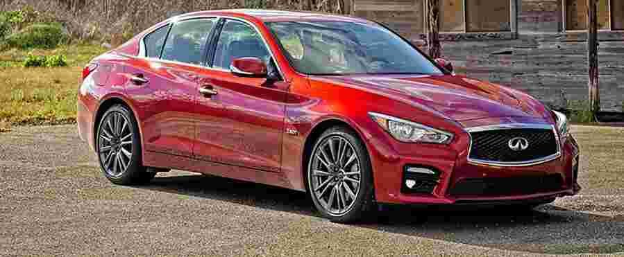 infiniti q50 red sport 400 1 2016 1 Car A4 Photo Print