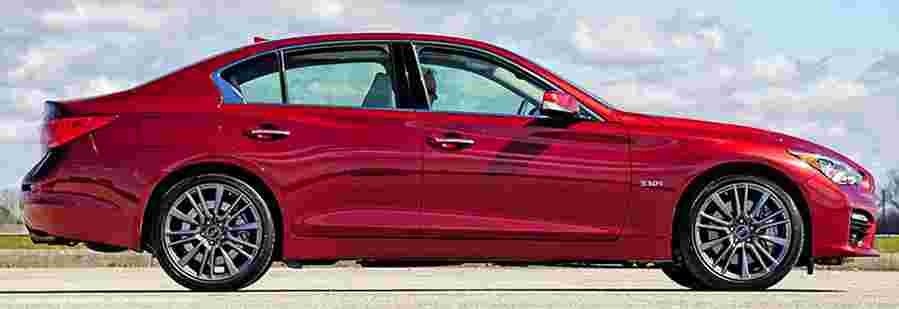infiniti q50 red sport 400 1 2016 3 Car A4 Photo Print