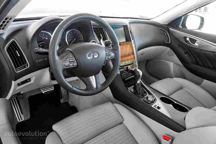 infiniti q50 red sport 400 2016 16 Car A4 Photo Print