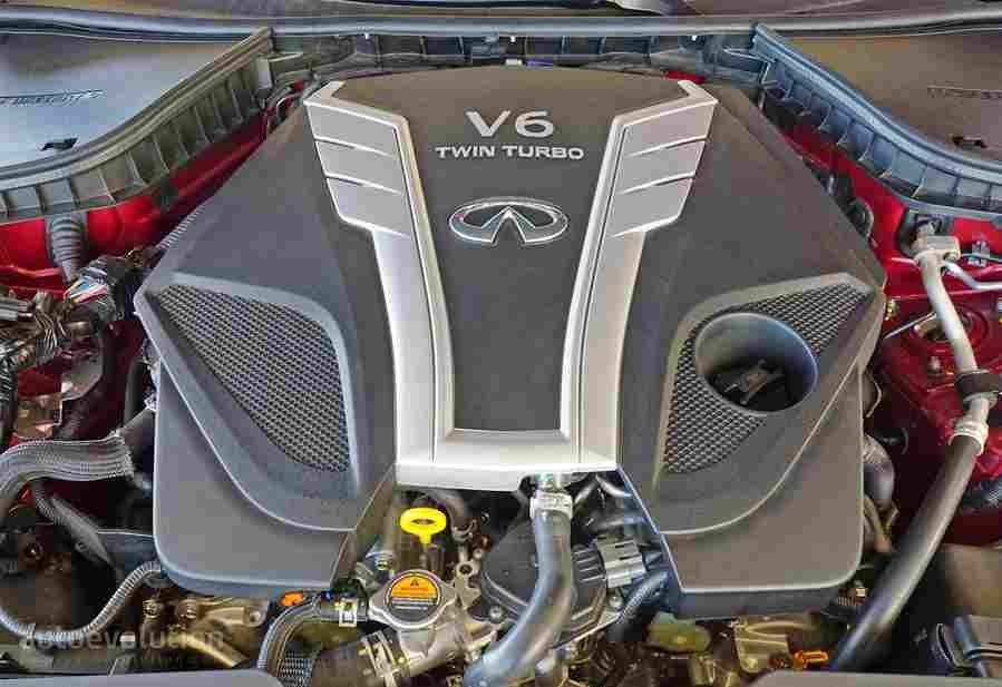 infiniti q50 red sport 400 2016 18 Car A4 Photo Print
