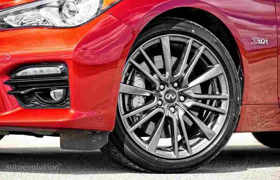 infiniti q50 red sport 400 2016 20 Car A4 Photo Print