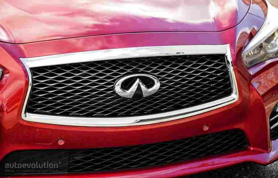infiniti q50 red sport 400 2016 21 Car A4 Photo Print