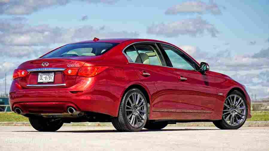 infiniti q50 red sport 400 2016 26 Car A4 Photo Print