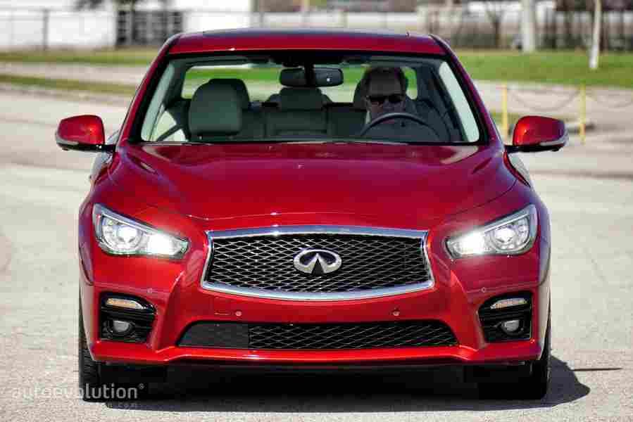 infiniti q50 red sport 400 2016 28 Car A4 Photo Print