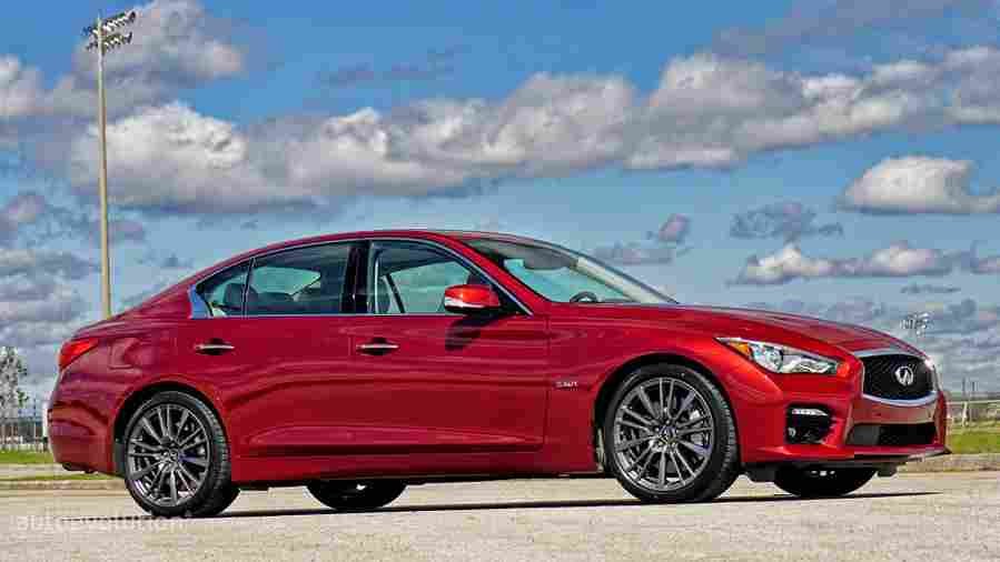infiniti q50 red sport 400 2016 31 Car A4 Photo Print