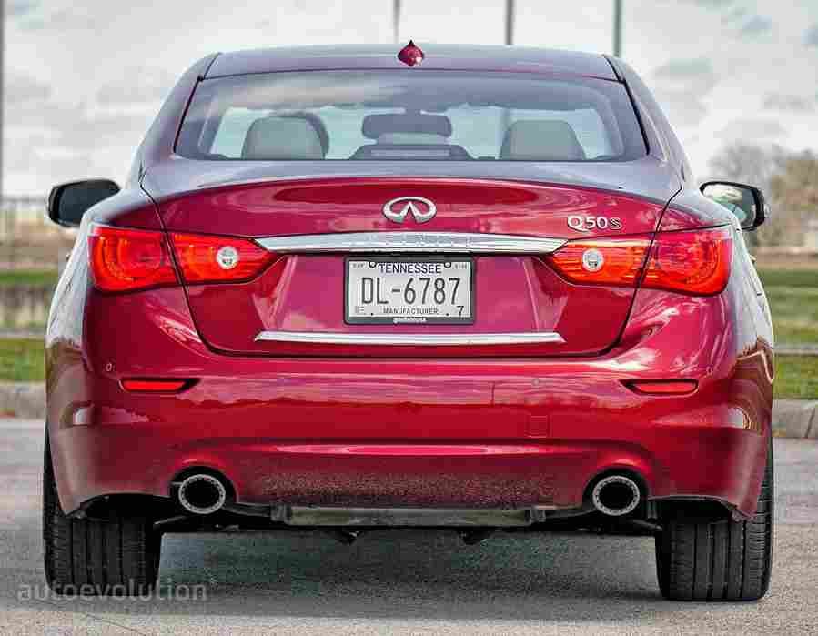 infiniti q50 red sport 400 2016 34 Car A4 Photo Print