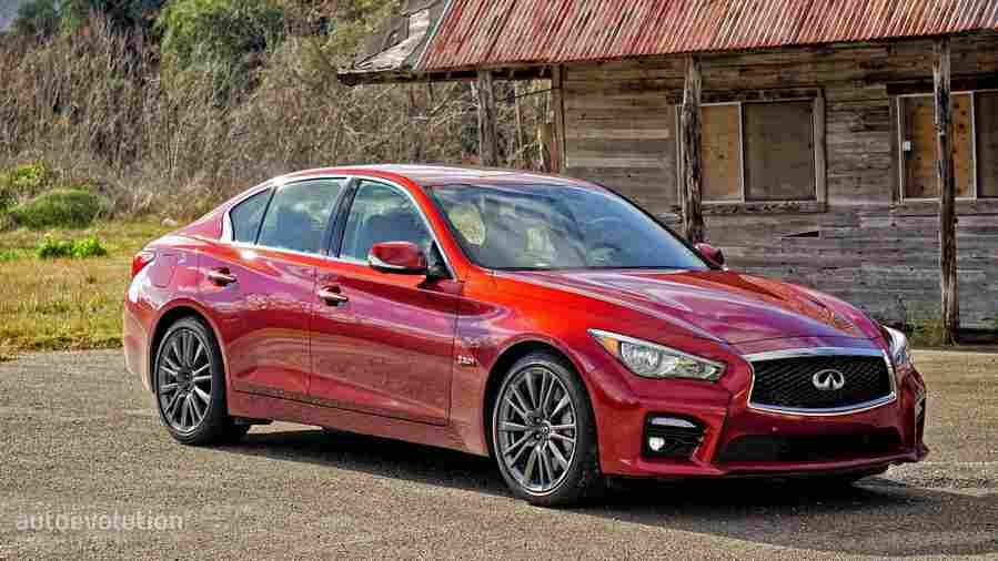 infiniti q50 red sport 400 2016 38 Car A4 Photo Print