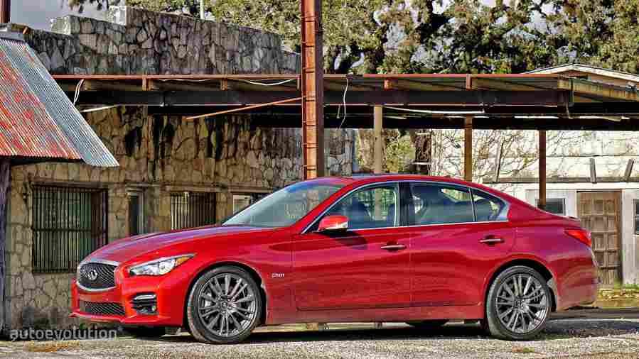 infiniti q50 red sport 400 2016 42 Car A4 Photo Print