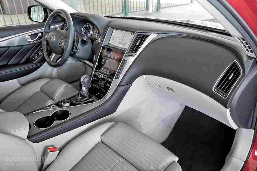infiniti q50 red sport 400 2016 5 Car A4 Photo Print