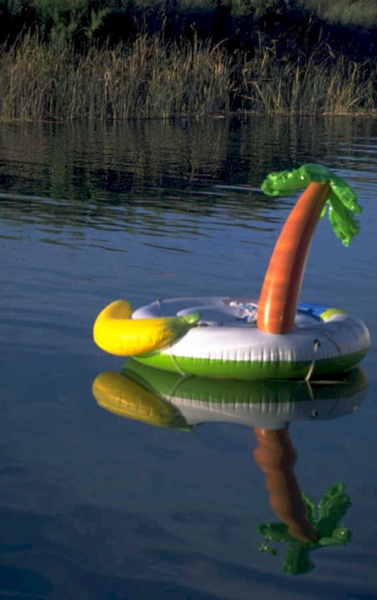inflatable palm float 1980s 1990s A4 Photo Print