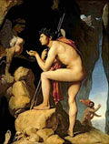 ing Oedipus and the Sphinx Art A4 Photo Print