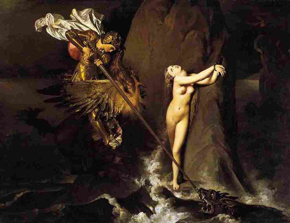 ing Roger freeing Angelica Art A4 Photo Print