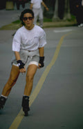 inline skater woman Vintage A4 Photo Print