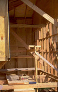 interior framing studs 1980s 1990s A4 Photo Print