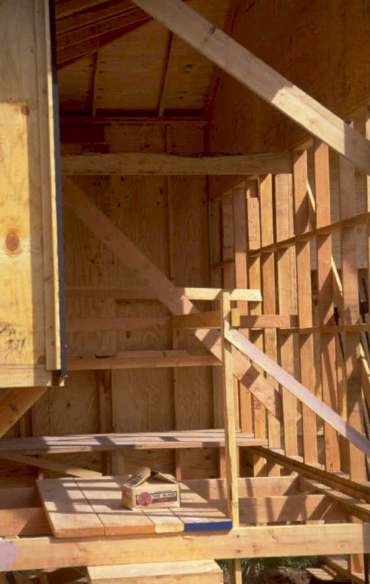 interior framing studs 1980s 1990s A4 Photo Print
