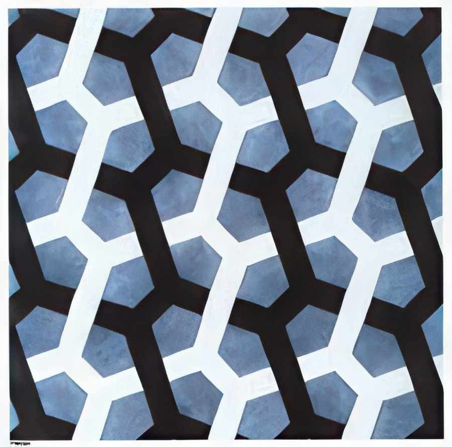 interlaced hexagon mc escher A4 Photo Print