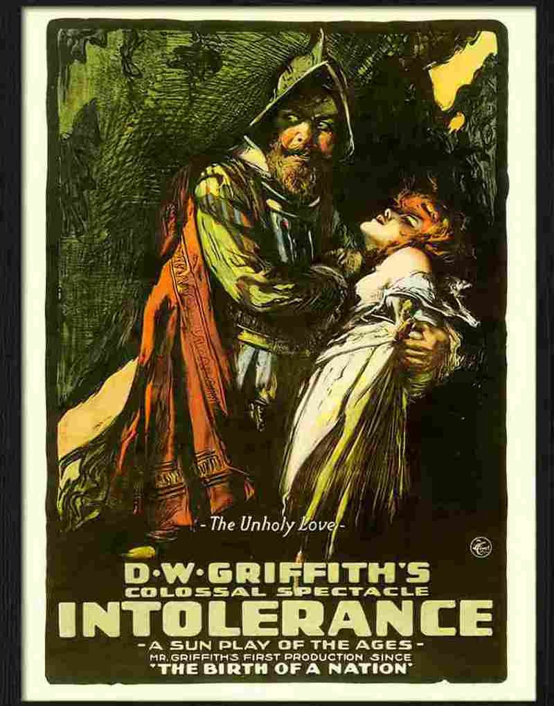 intolerance d w griffith movie poster 1916 Advert A4 Photo Print