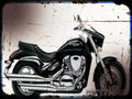 intruder m800 A4 Photo Print Motorbike Vintage Aged