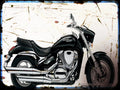 intruder m800 Suzuki A4 Photo Print Motorbike Vintage Aged