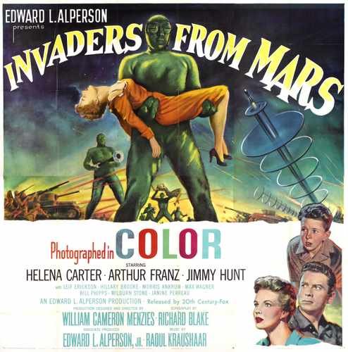 invaders from mars  04 film star poster A4 Photo Print