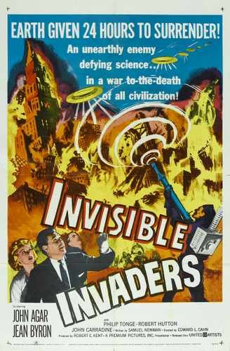invisible invaders  01 film star poster A4 Photo Print
