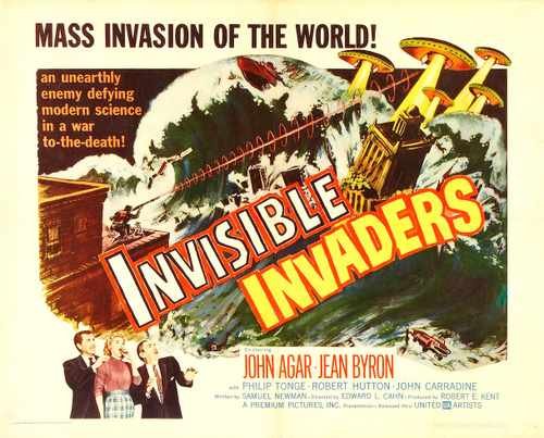 invisible invaders  02 film star poster A4 Photo Print