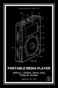 ipod patent print black A4 Photo Print