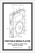 ipod patent print white A4 Photo Print