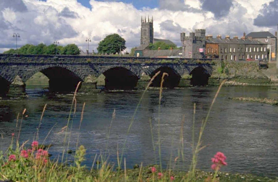 ireland bridge flowers 1980s 1990s A4 Photo Print