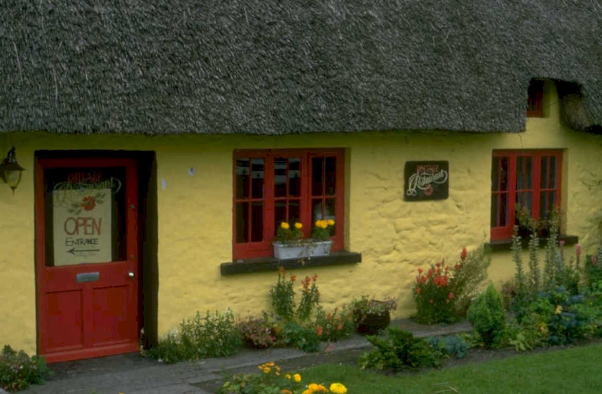 irish restaurant exterior 1980s 1990s A4 Photo Print