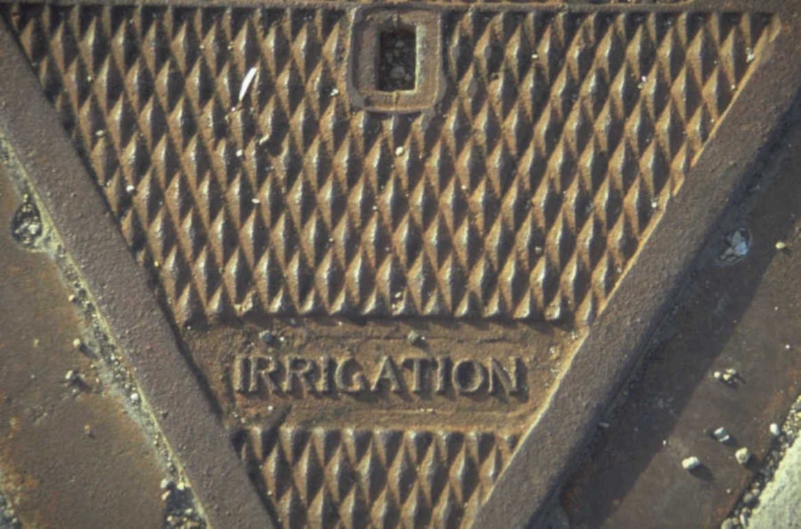 irrigation manhole detail 1980s 1990s A4 Photo Print