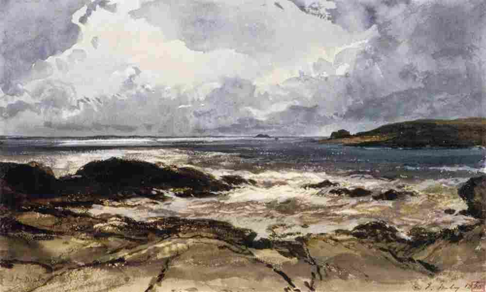 isabey rocks at saint malo Art A4 Photo Print