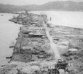 island debris boats Vintage world war A4 Photo Print
