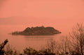 island temple sunset 1980s 1990s A4 Photo Print