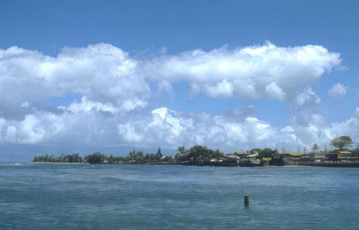 island village coast Vintage A4 Photo Print