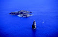 islands sailboat rocks1980s 1990s A4 Photo Print