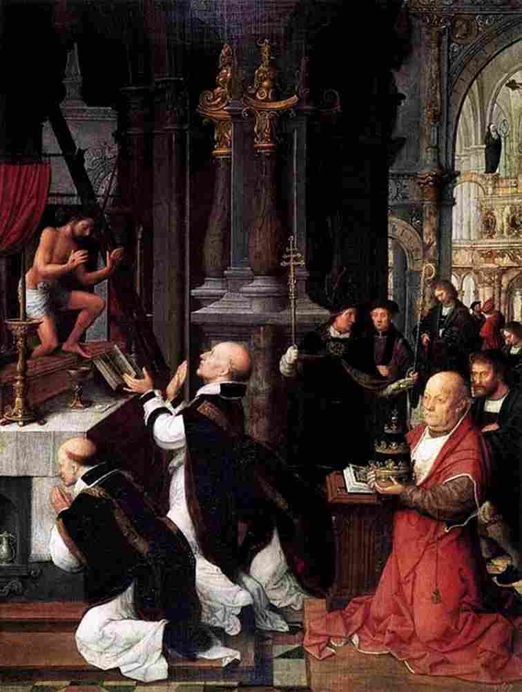 isn mass of st gregory Art A4 Photo Print