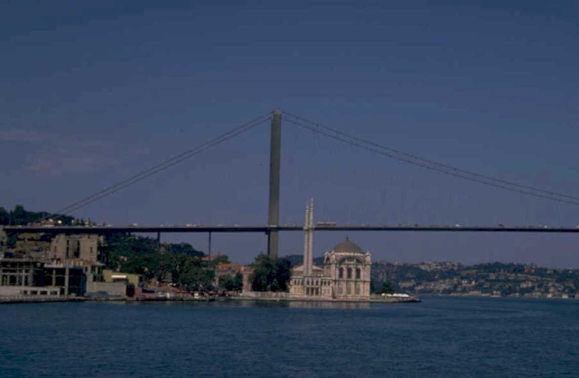 istanbul bridge ortakoy 1980s 1990s A4 Photo Print