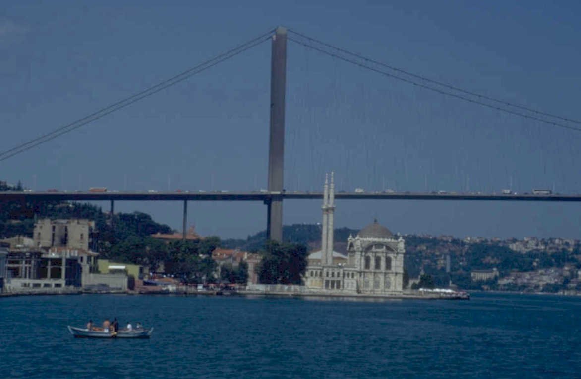 istanbul skyline bridge 1980s 1990s A4 Photo Print