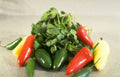 jalapeno peppers cilantro Vintage A4 Photo Print