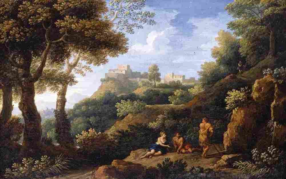 jan frans classical landscape four Art A4 Photo Print