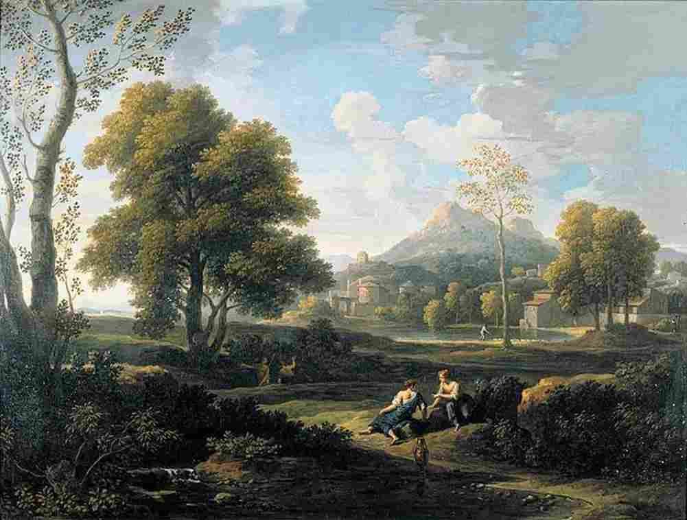 jan frans classical landscape three Art A4 Photo Print