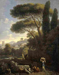 jan frans landscape with a fountain Art A4 Photo Print