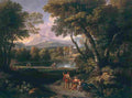 jan frans landscape with a lake Art A4 Photo Print