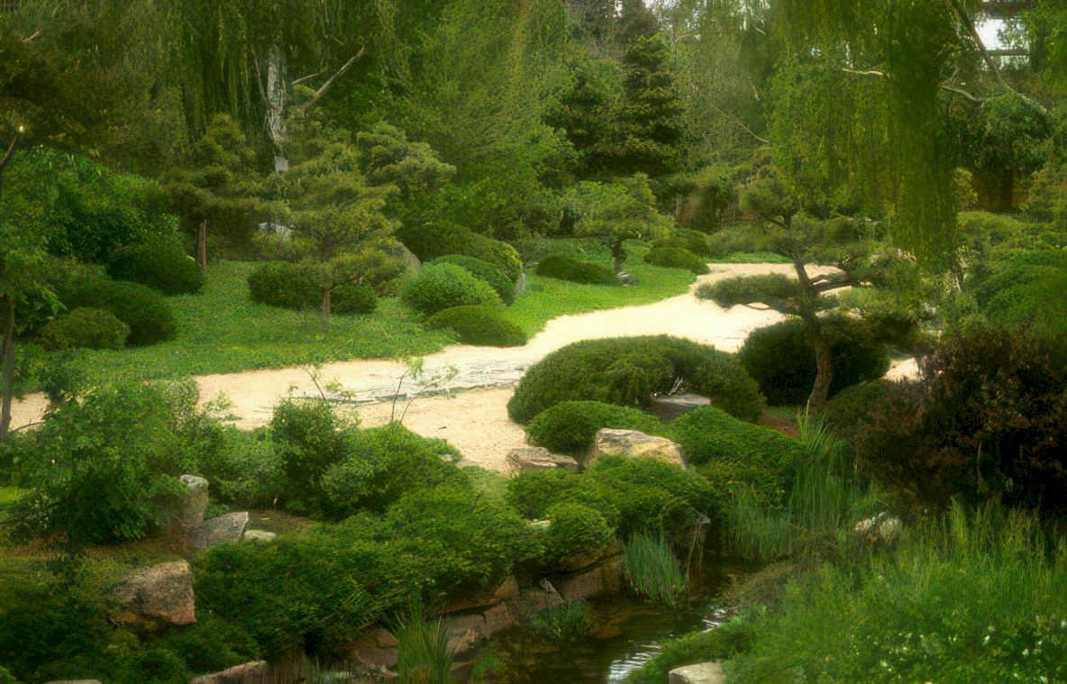 japanese garden zen Vintage A4 Photo Print