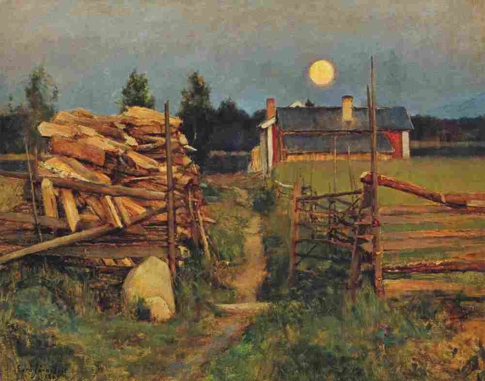 jarnefelt eero a midsummer night s moon Art A4 Photo Print