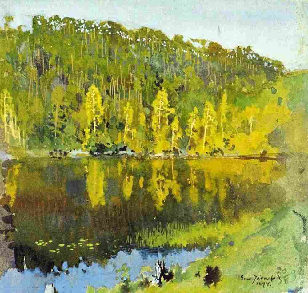 jarnefelt eero forest pond Art A4 Photo Print