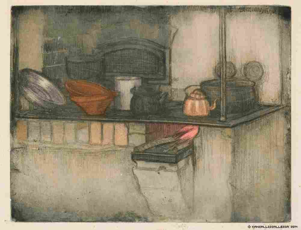 jarnefelt eero old stove Art A4 Photo Print