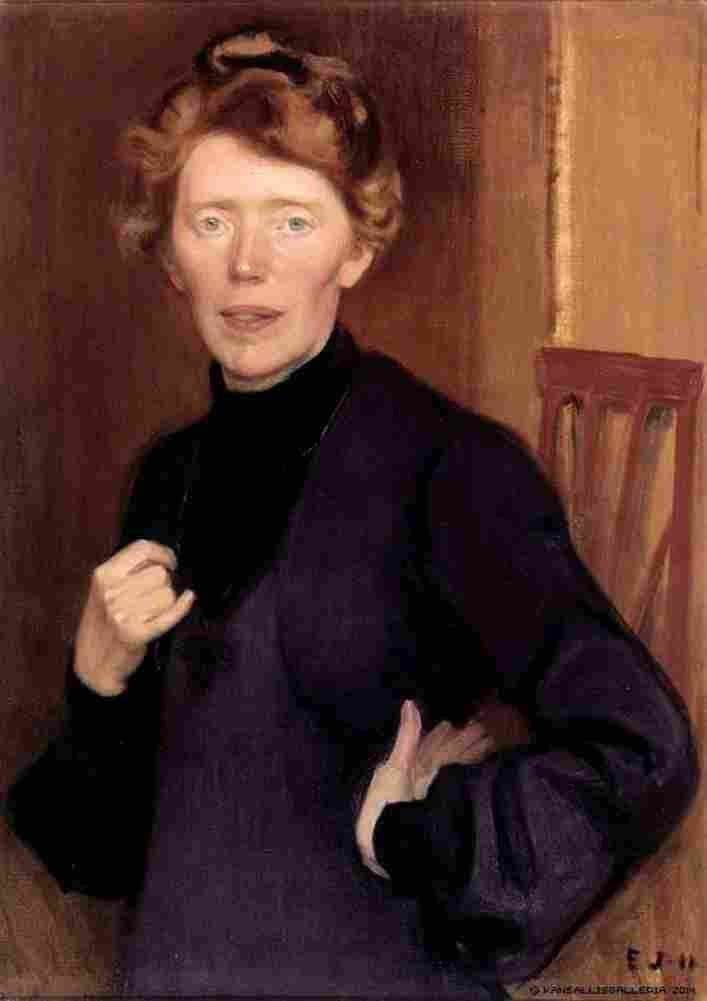 jarnefelt eero portrait of tekla hultin Art A4 Photo Print
