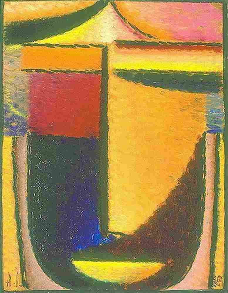 jaw Abstract Head Berlin Art A4 Photo Print